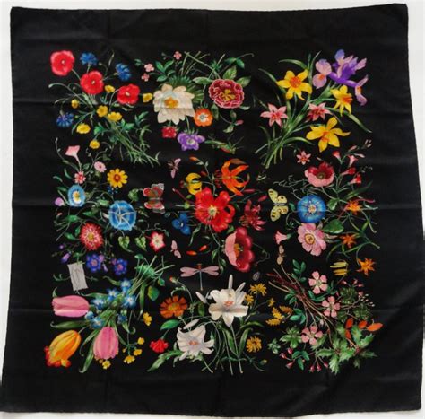 gucci spring bouquet scarf|Gucci flora scarf princess grace.